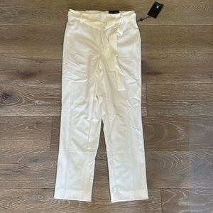 NWT off white pull on slim leg ankle pants
